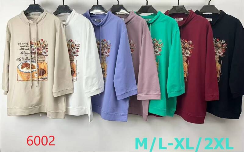 Bluzki damskie Roz M/L-XL-2XL, Mix Kolor Paczka 12 szt